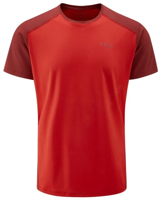 Футболка чоловіча Rab Force Tee, Ascent Red/Oxblood Red, L