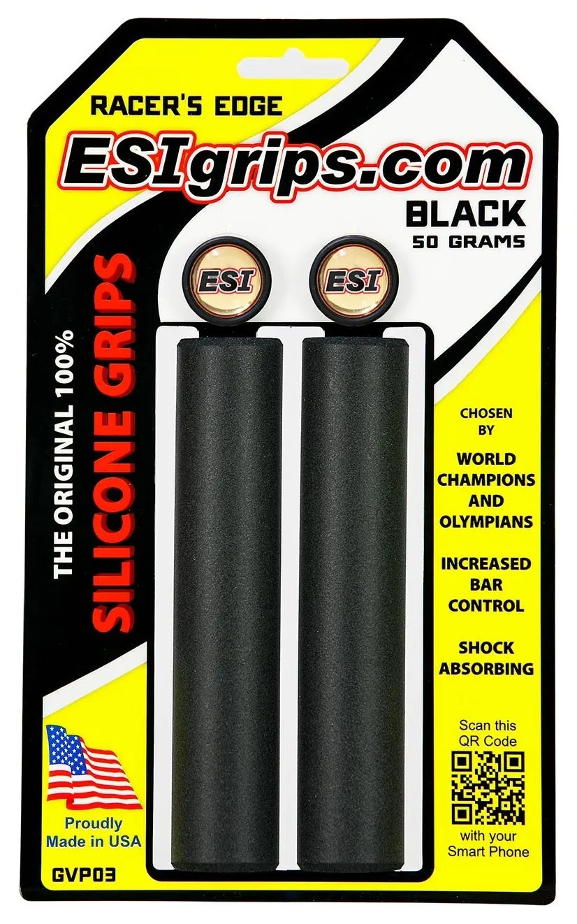 Гріпси ESI Racer's Edge Black (чорні) (OBOD_GVP03)