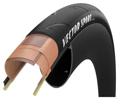 Покрышка 700x32 (32-622) GoodYear Vector Sport Tube Type, 60tpi + Dual R: Shield, Folding Black
