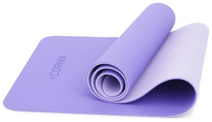 Коврики спортивные Cornix TPE 183 x 61 x 0.6 см для йоги и фитнеса XR-0004 Violet/Purple