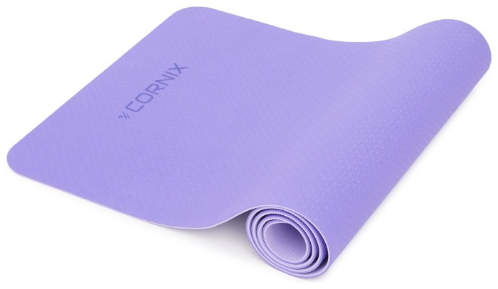 Коврики спортивные Cornix TPE 183 x 61 x 0.6 см для йоги и фитнеса XR-0004 Violet/Purple