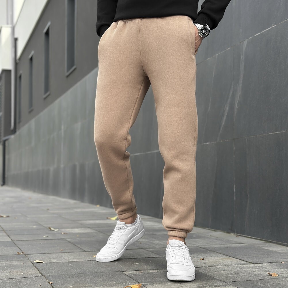 Чоловічі штани джогери з кишенями кемел Pobedov 007 ЗИМА, укр, укр