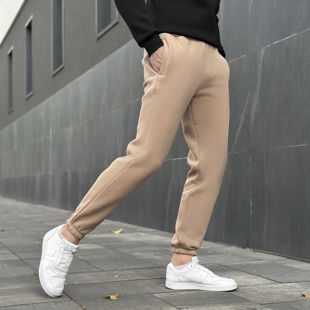 Чоловічі штани джогери з кишенями кемел Pobedov 007 ЗИМА, укр, укр