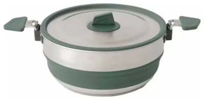 Каструля складана Sea to Summit Detour Stainless Steel Collapsible Pot 3 L, Laurel Wreath Green