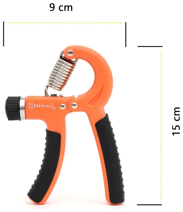 Еспандер кистьовий Cornix 5-60 кг з регульованим навантаженням XR-0143 Orange/Black