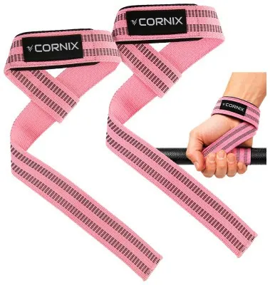 Лямки атлетичні для тяги Cornix Lifting Straps XR-0504 Pink