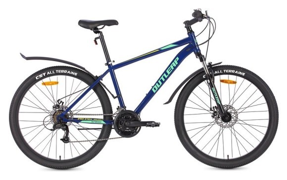 Велосипед Outleap Outbrake EQ 27,5 M Blue Turquoise, укр