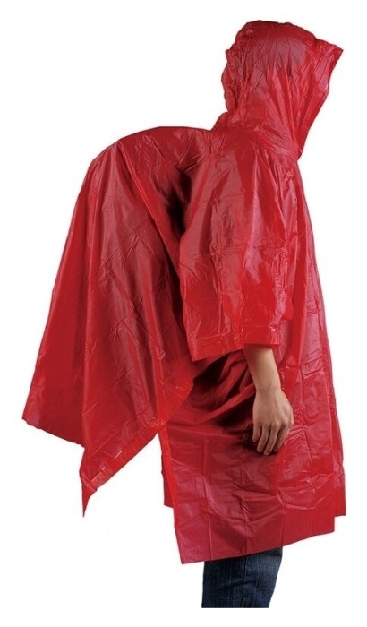 Пончо AceCamp Vinyl Rain Poncho red, укр, укр