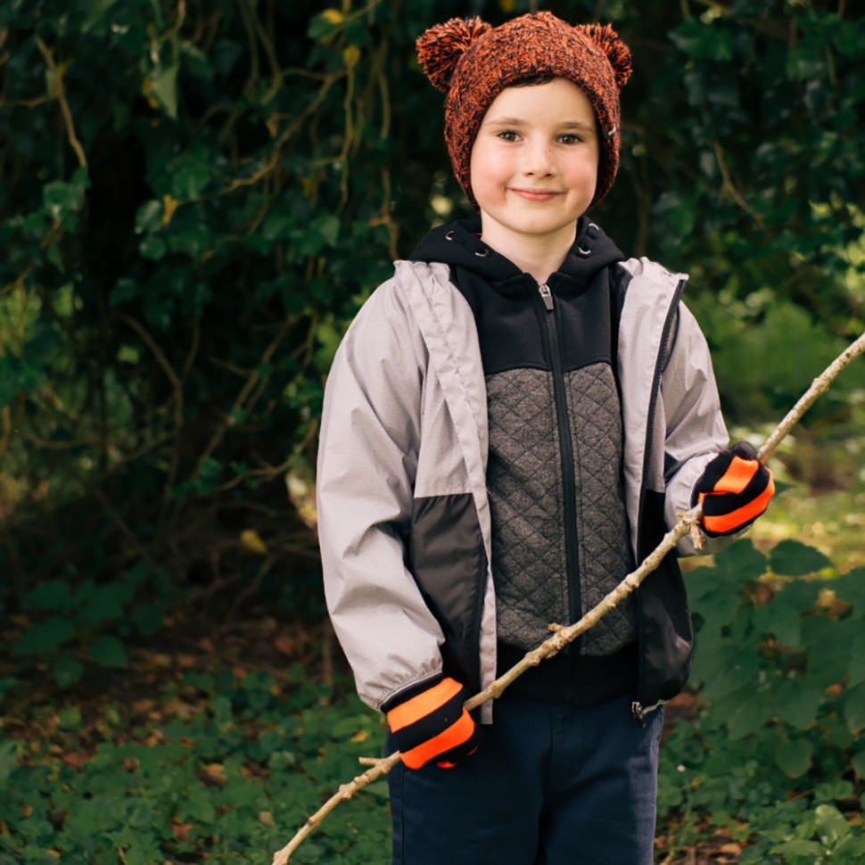 Шапка водонепроникна дитяча Dexshell (DH572TR), помаранчева, укр, укр