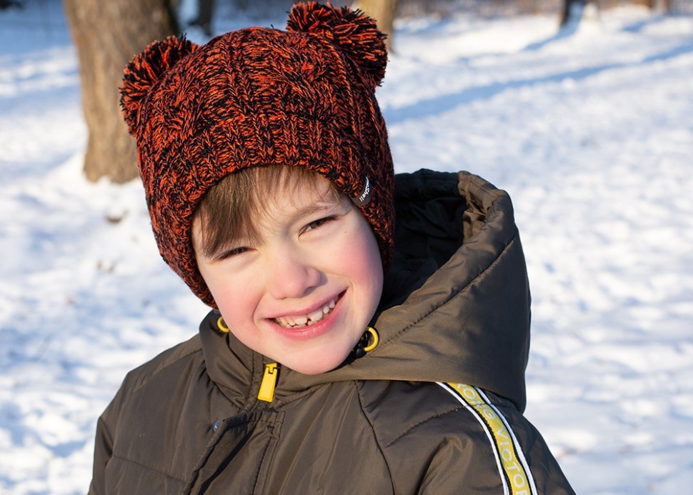 Шапка водонепроникна дитяча Dexshell (DH572TR), помаранчева, укр, укр