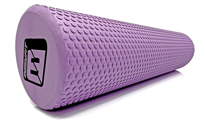 Масажний ролик EasyFit Foam Roller 60 см Чорний, укр, укр