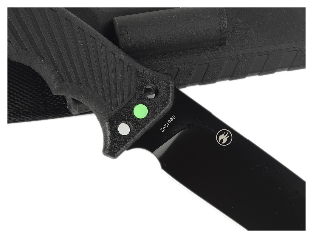 Ніж Ganzo G8012V2-BK чорний (G8012V2-BK) з паракордом