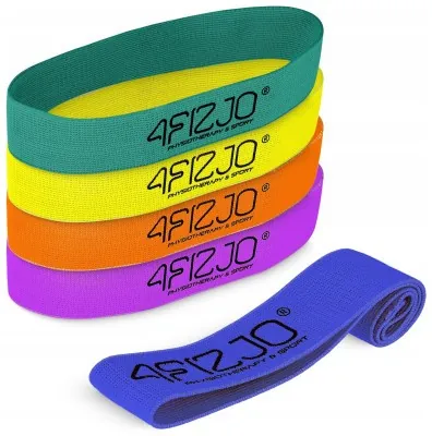 Набір резинок для фітнесу із тканини 4FIZJO Flex Band 5 шт 1-29 кг Mix (P-5907739311689)