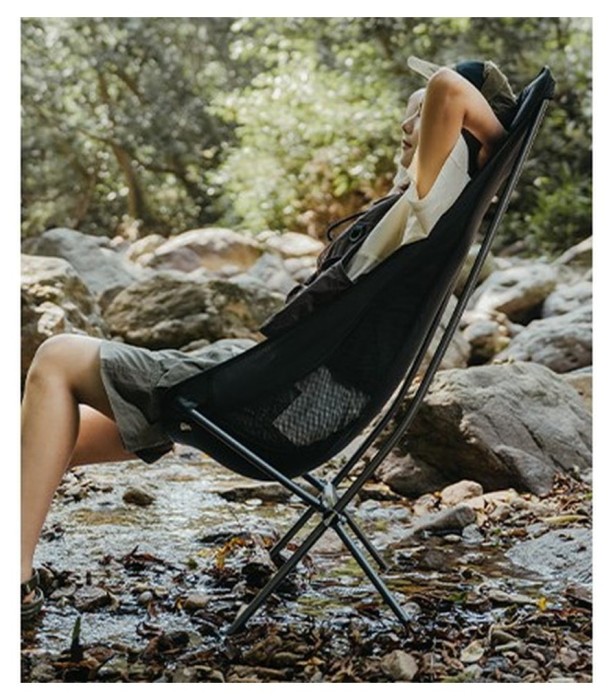 Кресло складное Naturehike Stellaluna L04 CNK2450JJ015, размер L, алюминий, черное