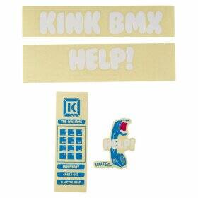 Набор наклеек на раму KINK BMX Williams Decal Kits бело-голубые