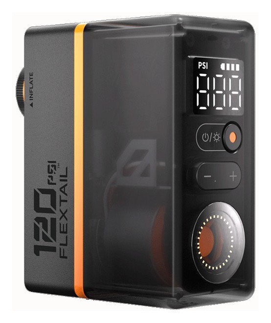 Велосипедний міні насос-задня фара Flextail Tiny Tire Pump ACS, чорний, укр, укр