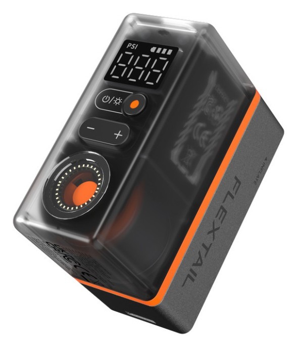 Велосипедний міні насос-задня фара Flextail Tiny Tire Pump ACS, чорний