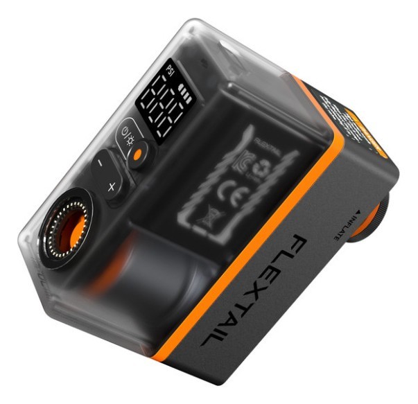 Велосипедний міні насос-задня фара Flextail Tiny Tire Pump ACS, чорний