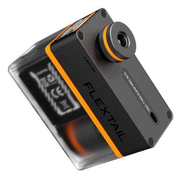 Велосипедний міні насос-задня фара Flextail Tiny Tire Pump ACS, чорний, укр, укр