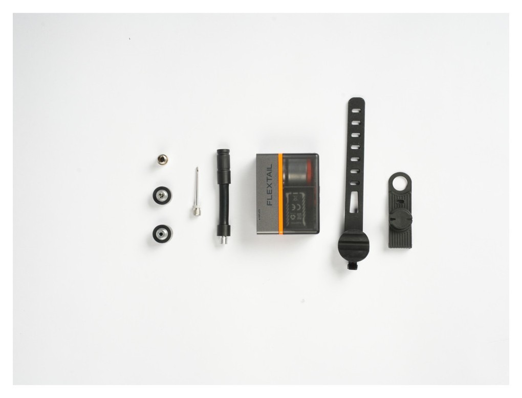 Велосипедний міні насос-задня фара Flextail Tiny Tire Pump ACS, чорний, укр, укр