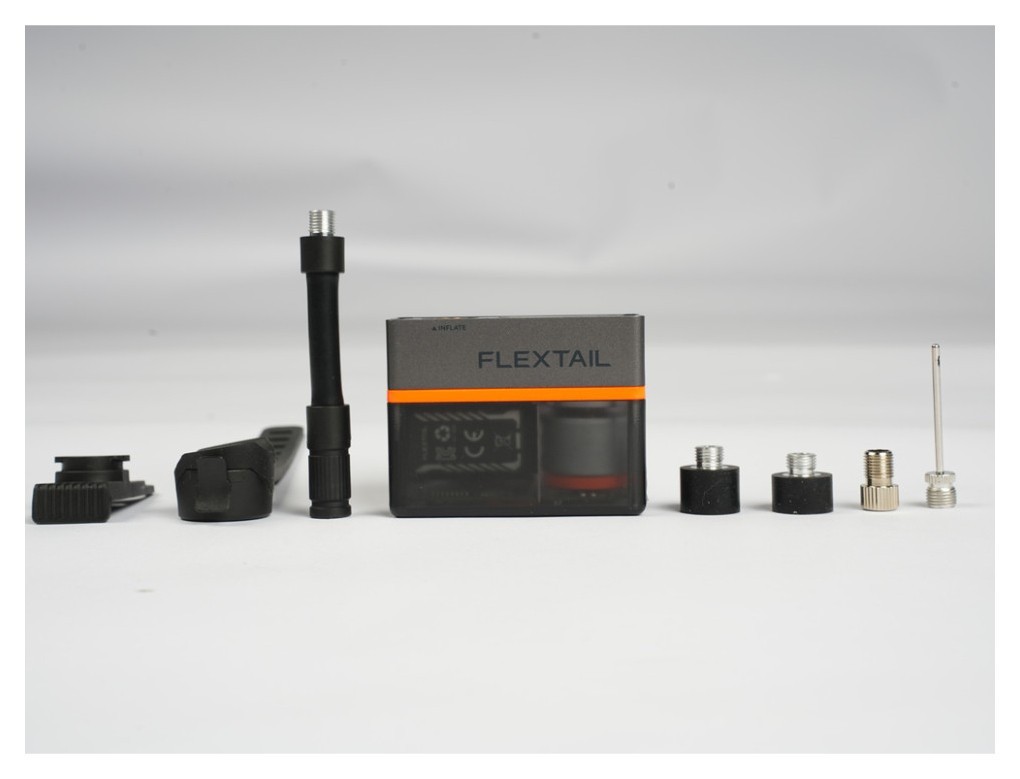 Велосипедний міні насос-задня фара Flextail Tiny Tire Pump ACS, чорний, укр, укр