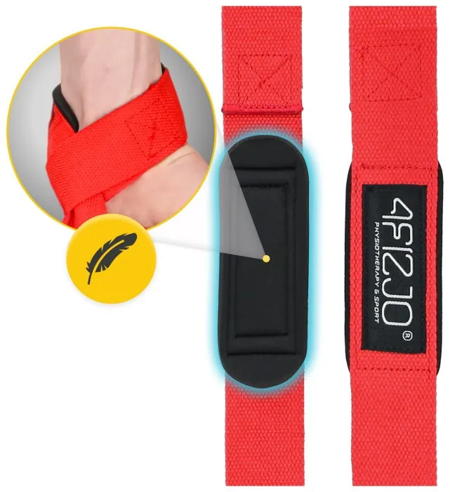 Лямки для станової тяги 4FIZJO Deadlift Straps Red (P-5905973402286)
