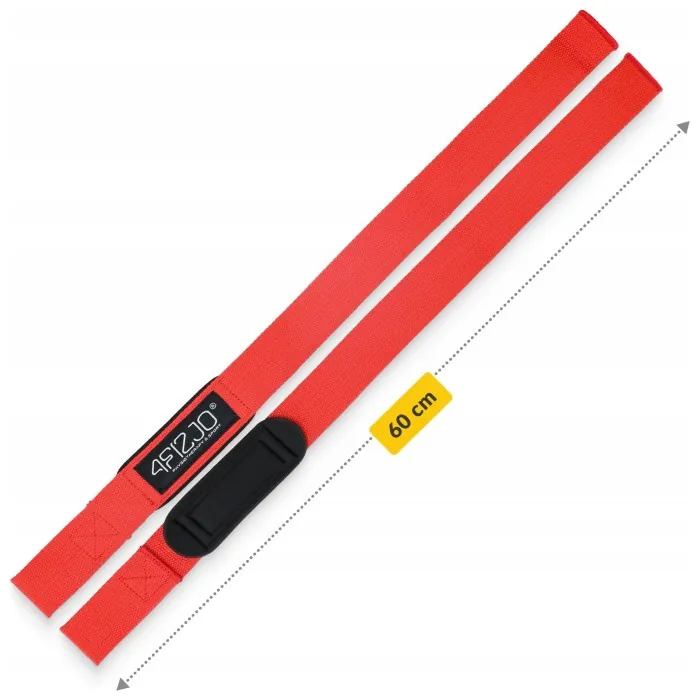 Лямки для станової тяги 4FIZJO Deadlift Straps Red (P-5905973402286)