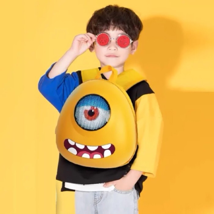 Рюкзак Sobi Pixel Eye SB9706 Yellow з LED екраном