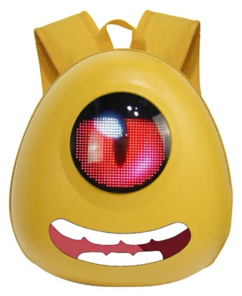 Рюкзак Sobi Pixel Eye SB9706 Yellow з LED екраном, укр