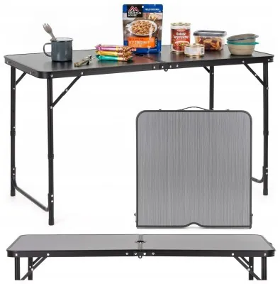 Стол кемпинговый Springos 120 x 60 см складной CS0183 Grey/Black