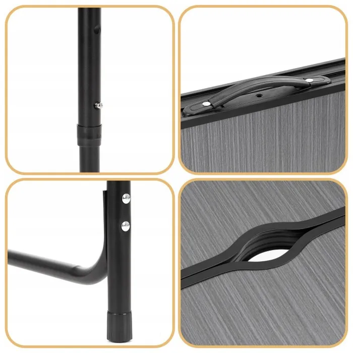 Стол кемпинговый Springos 120 x 60 см складной CS0183 Grey/Black