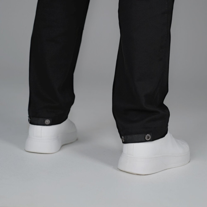 Брюки карго Slavni с накладными карманами черные, Брюки-карго весенние Slavni Brut черные.