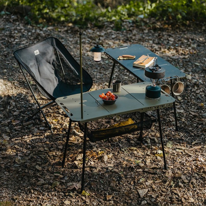 Складаний стіл Naturehike CNK2450JJ025, 80х40 см, алюміній, чорний