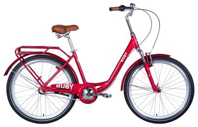 Велосипед уцінений AL 26" Dorozhnik RUBY PH PH рама-17" червоний 2024 крила, крило пер., крило зад., підніжка, дзвоник
