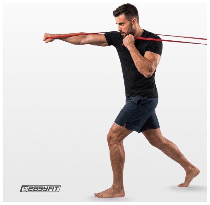 Борцівська резина EasyFit - джгут 10 м червоний (Hard)