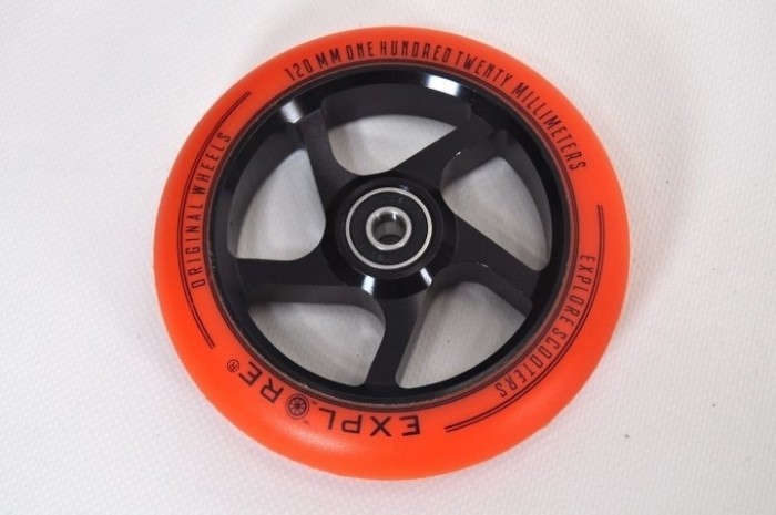Колесо для трюкового самокату Explore 120 дюраль abec-9 червоний, укр, укр