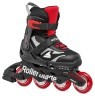 Комплект роликовые коньки Rollerblade Microblade black-red + защита Фото - 1