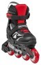 Комплект роликовые коньки Rollerblade Microblade black-red + защита Фото - 4