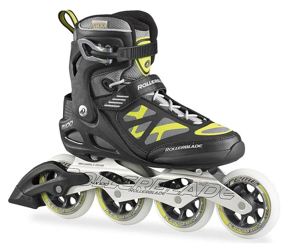 Роликові коньки для дорослих Rollerblade MACROBLADE 100 M 40.5 (8US) 260мм Black/yellow (07501000 800) (285мм)
