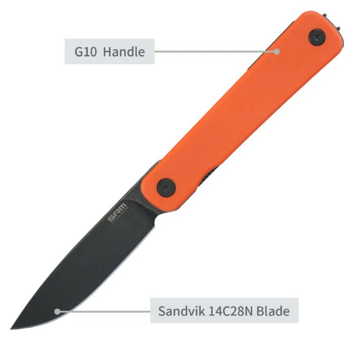 Ніж складаний SRM Palfrey 135L-GJ, червоний, укр, укр