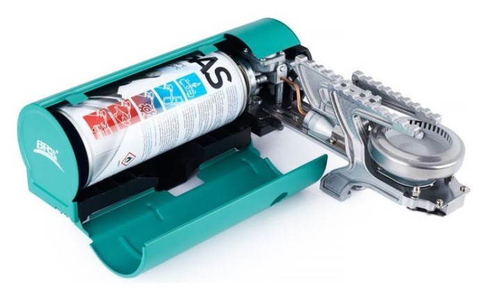 Газовий пальник BRS-99b бірюзовий, укр, укр