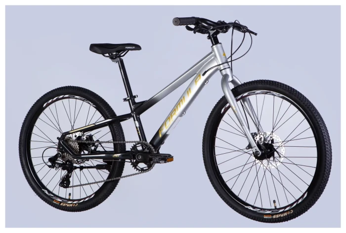 Велосипед AL 24" Formula F-1 DD CS рама-11" серебристо-черный 2026