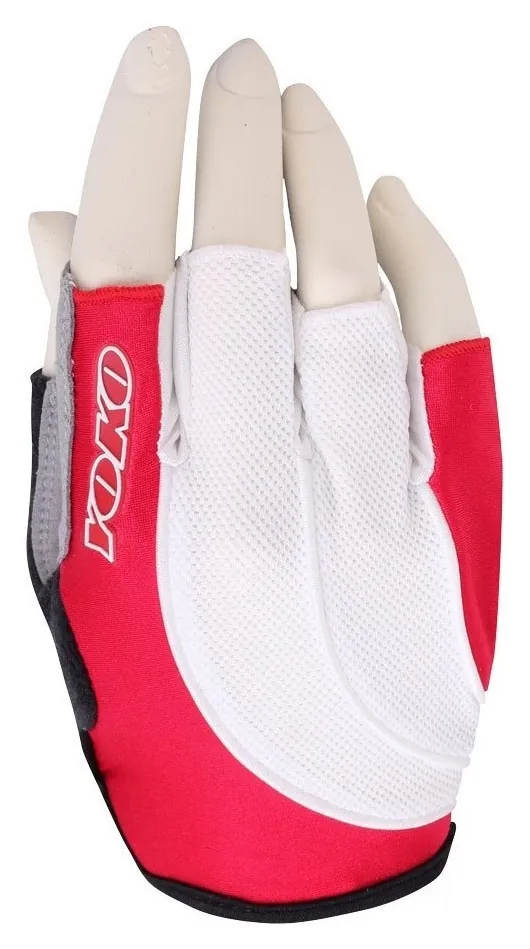 Перчатки для дорослих Yoko YBG 2.1 SHORT FINGER LADIES 7″ Red/white (37040) (red, white)
