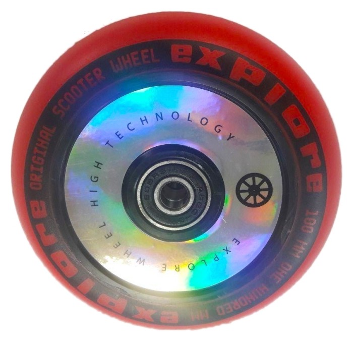 Колесо Explore 100 мм, червоний, укр, укр