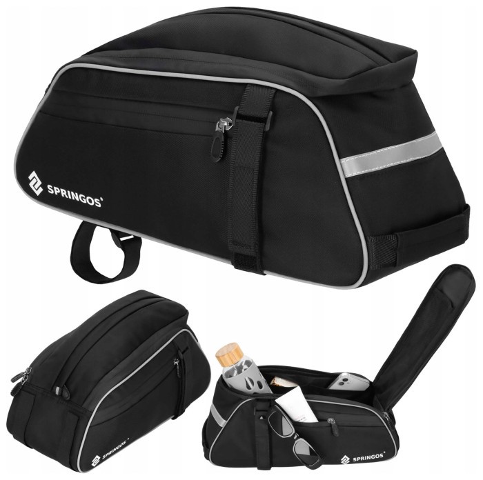 Сумка велосипедная Springos для багажника BA0092 Black