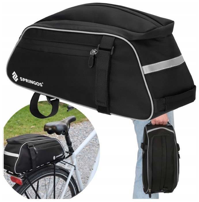 Сумка велосипедная Springos для багажника BA0092 Black