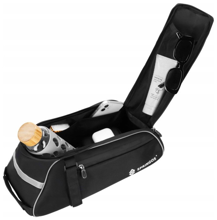 Сумка велосипедная Springos для багажника BA0092 Black