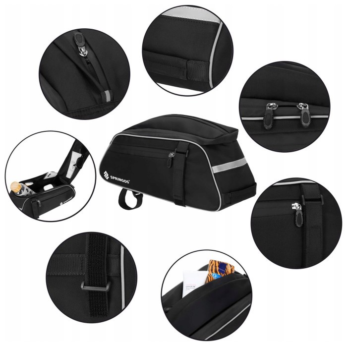 Сумка велосипедная Springos для багажника BA0092 Black