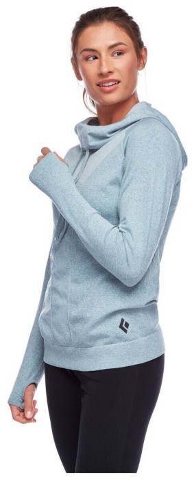 Жіноча худі з рукавом реглан Black Diamond W Crux Hoody, Carbon, р. L