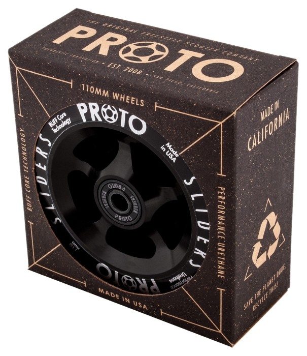 Колеса для трюкового самоката Proto Full Core Slider Pro Scooter Wheels 2-Pack 110mm - Black